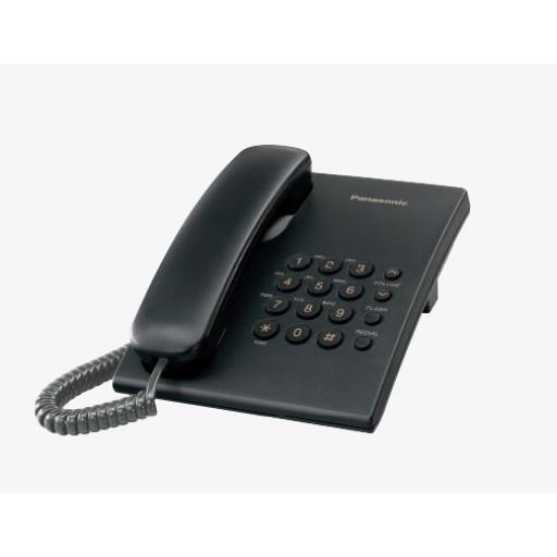 TELÉFONO ANALÓGICO PANASONIC KX-TS550MEB, ANALÓGICA, ESCRITORIO/PARED, NEGRO