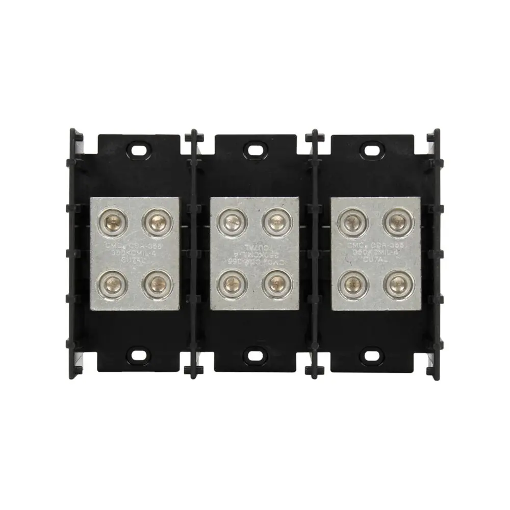 [16500-3] BLOCK DE DISTRIBUCION 16500-3 600V 620A CONEXIONES: LINEA: (2) 350MCM – #4Cu-Al  CARGA: (2) 350MCM – #4Cu-Al EATON BUSSMAN