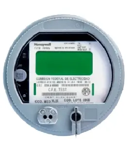 MEDIDOR DE ESTADO SÓLIDO MARCA HONEYWELL DE 2.5 CLASE 10 O 20 A, 3 FASES, 4 HILOS, 3 ELEMENTOS, 120 A 480 V, 60 HZ, FORMA 9S, MEDICIÓN DE KWH-KW KVARH INDUCTIVOS Y CAPACITIVOS, CLASE DE EXACTITUD DE 0,2% DE ACUERDO CON LA ESPECIFICACIÓN CFE G0000-48. CUENTA CON TARJETA IOT, CUENTA CON COMUNICACIÓN DIRECTA HASTA SINAMED (SISTEMA NACIONAL DE MEDICIÓN) Y FACTOR, DE LA CFE.   INCLUYE 10 AÑOS DE COMUNICACIÓN CON CARRIER TELCEL, MOVISTAR O AT&T DE RED CELULAR.   CODIGO DE MEDIDOR: VL2X