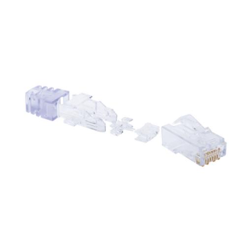 Panduit Plug RJ45 Cat6, Para Cable UTP de Calibre 23-24 AWG, Chapado en Oro de 50 micras, Bolsa de 100 piezas