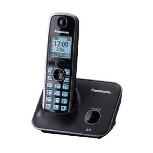 [PANASONIC_KX-TG4111MEB] TELÉFONO INALÁMBRICO PANASONIC KX-TG4111MEB, ESCRITORIO, NEGRO, SI, NO, LCD