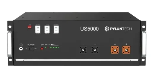 [PYLON-US5000] Batería de Litio LFP Bajo Voltaje, 4.8kWh a 48V & 100Ah con BMS incluido